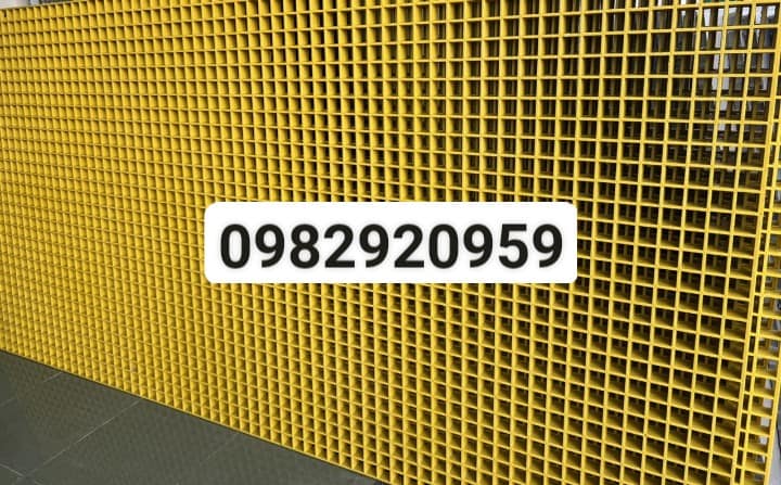 Tấm lưới sàn FRP nhựa composite – Chống gỉ, chịu lực, nhẹ bền