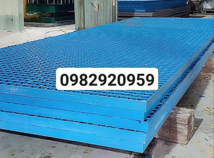 Tấm lưới sàn FRP nhựa composite – Chống gỉ, chịu lực, nhẹ bền